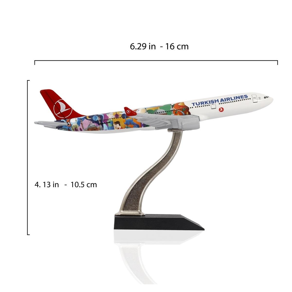 UCK0093ZekUpp - Maket Uçak THY LİSANSLI - Airbus 330-300 1/400 METAL -  İSTANBUL TASARIMLI Model Uçak