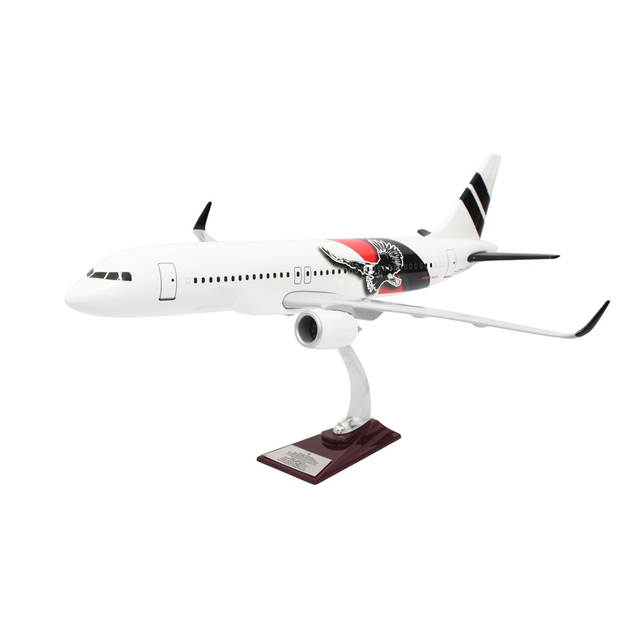 UCK0218Zekupp Airbus 320-200 1/60 Ölçek Kartal Tasarım Beyaz Keman BoyMaket Uçak
