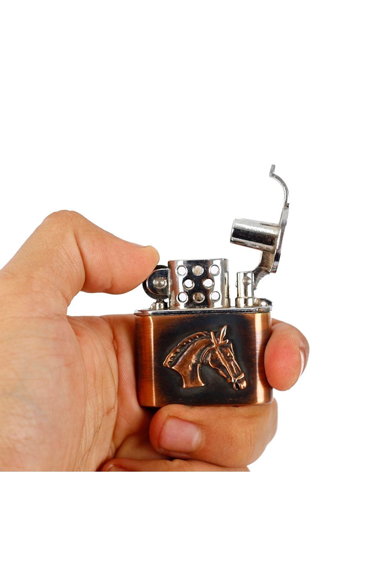Zekupp Joker Çakmak - Zippo At Tasarımlı Çakmak
