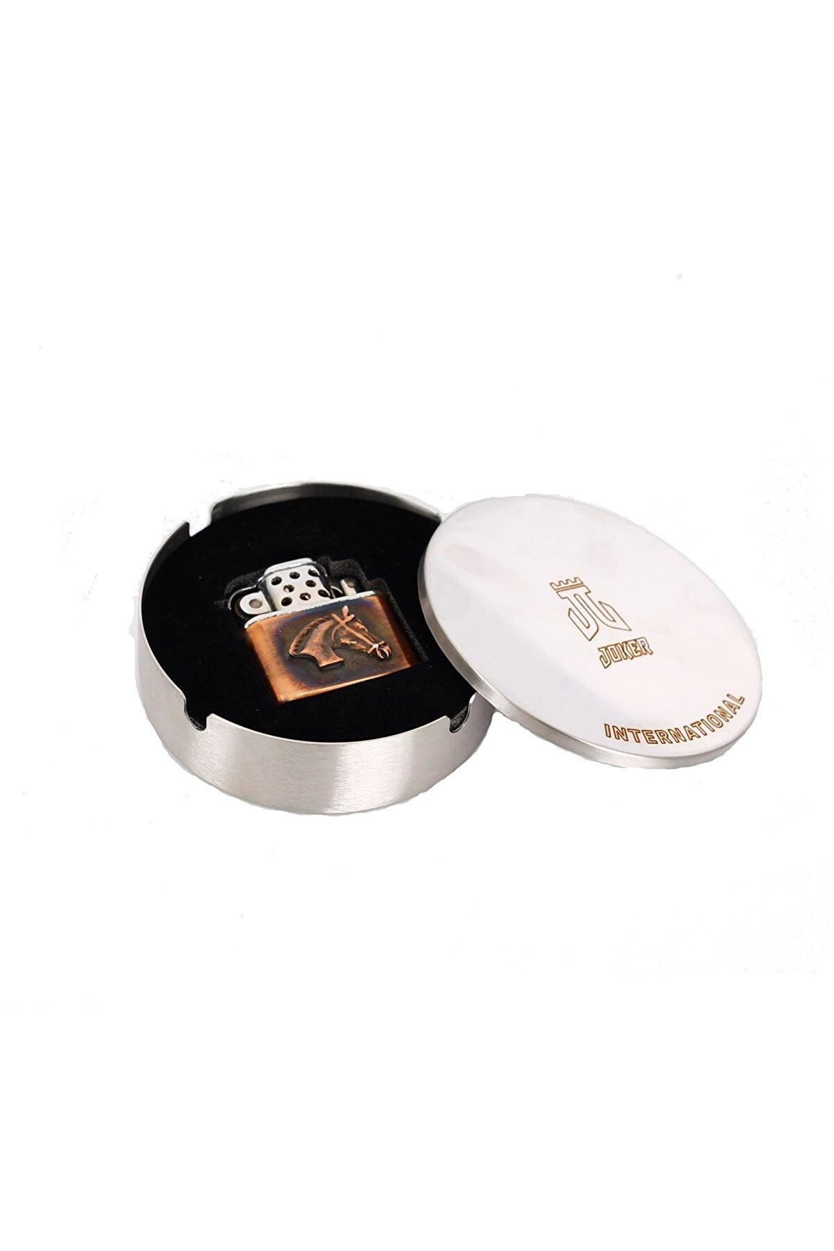 Zekupp Joker Çakmak - Zippo At Tasarımlı Çakmak