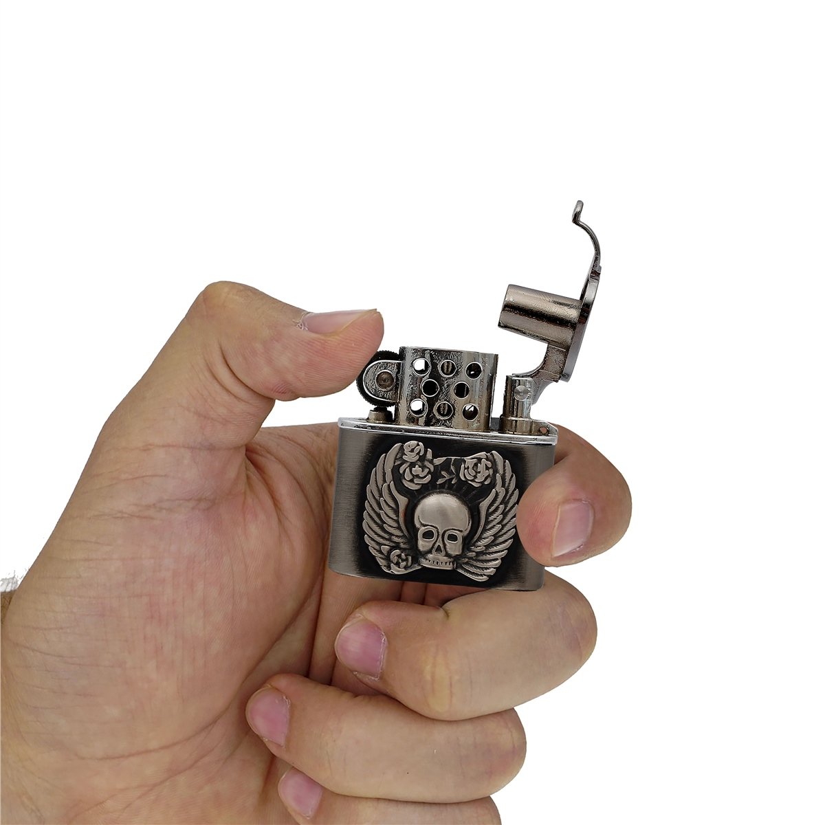 Zekupp Joker Çakmak - Zippo Kuru Kafa Tasarımlı Çakmak