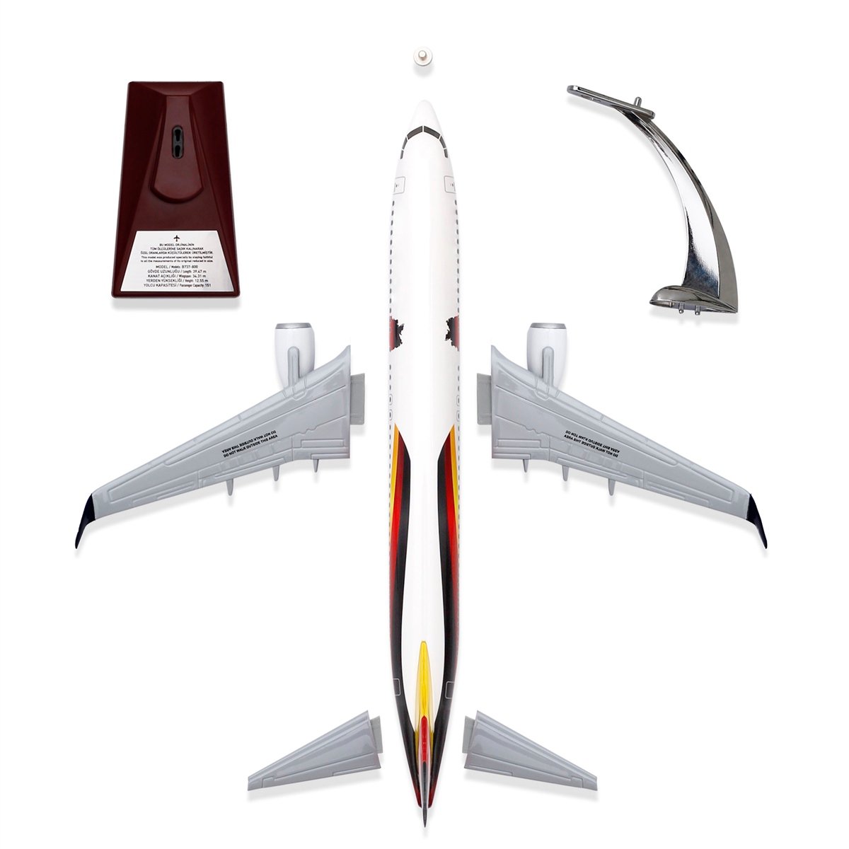 Zekupp - Maket Uçak - Boeing 737-800 1/100 - ALMANYA ÖZEL TASARIM Model Uçak