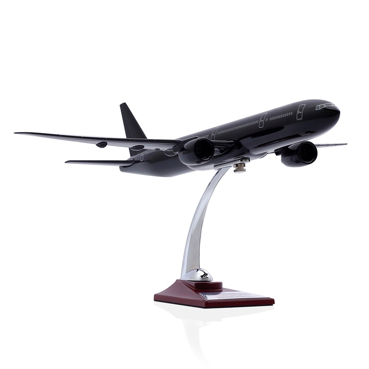 Zekupp - Maket Uçak - Boeing 777-300 1/200 - SİYAH ÖZEL TASARIM Model Uçak