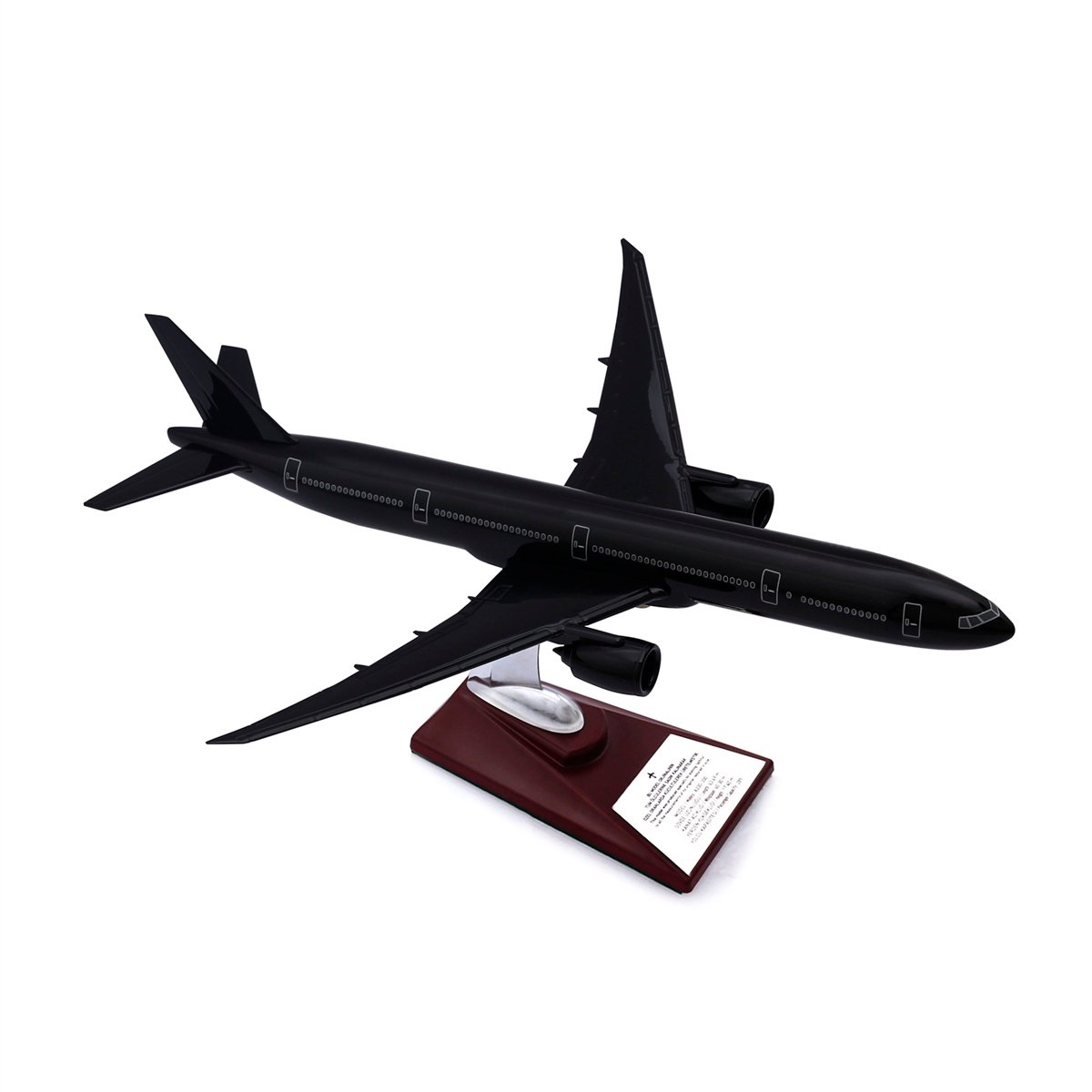 Zekupp - Maket Uçak - Boeing 777-300 1/200 - SİYAH ÖZEL TASARIM Model Uçak