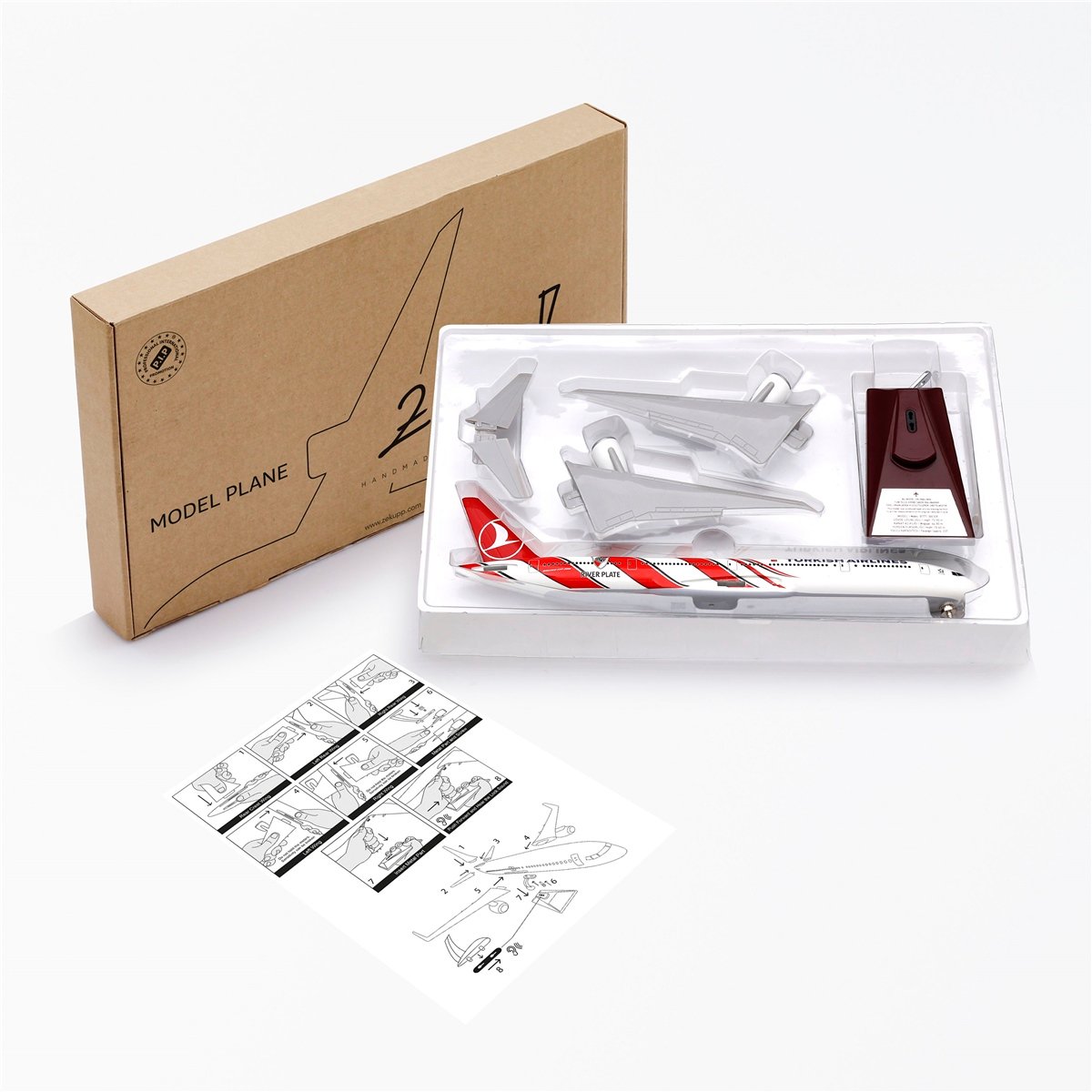 Zekupp - Maket Uçak THY LİSANSLI - Boeing 777-300 1/200 - RİVER PLATE Model Uçak