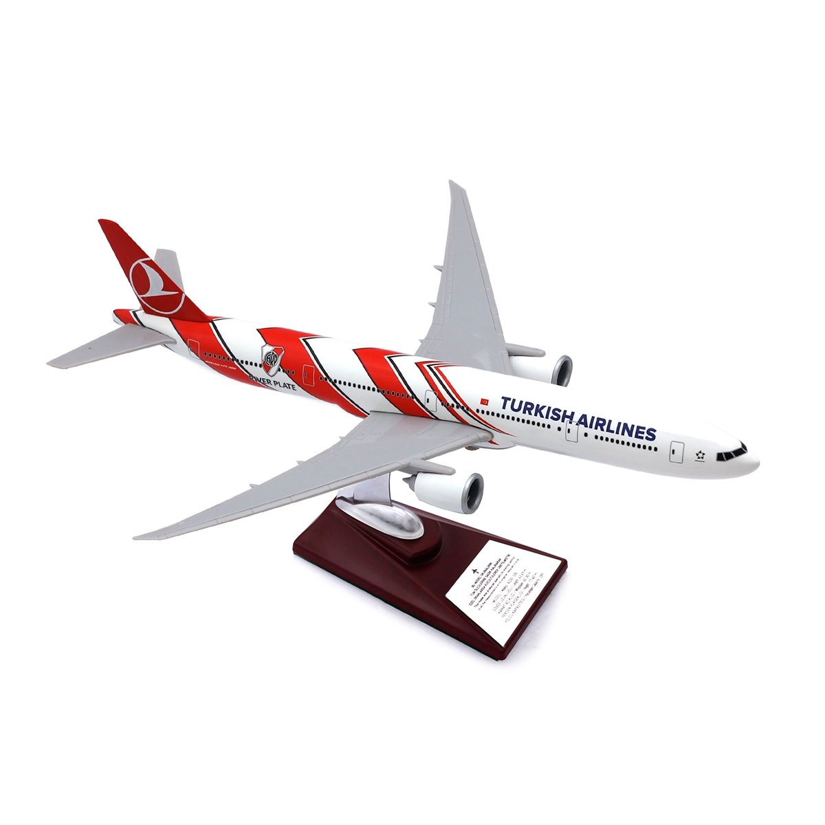 Zekupp - Maket Uçak THY LİSANSLI - Boeing 777-300 1/200 - RİVER PLATE Model Uçak