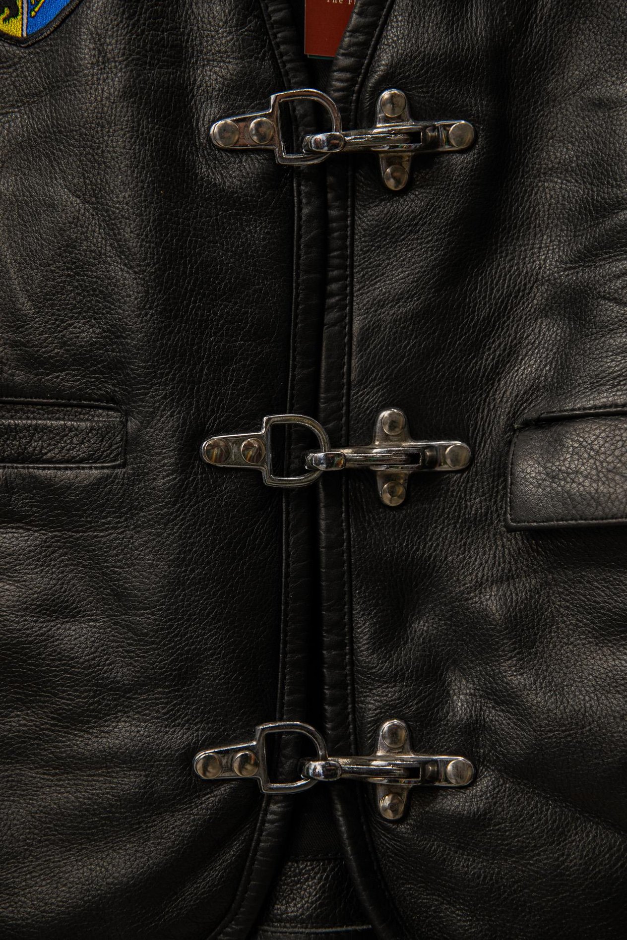 90's GERMANY BIKER Deri Ceket/Ceket