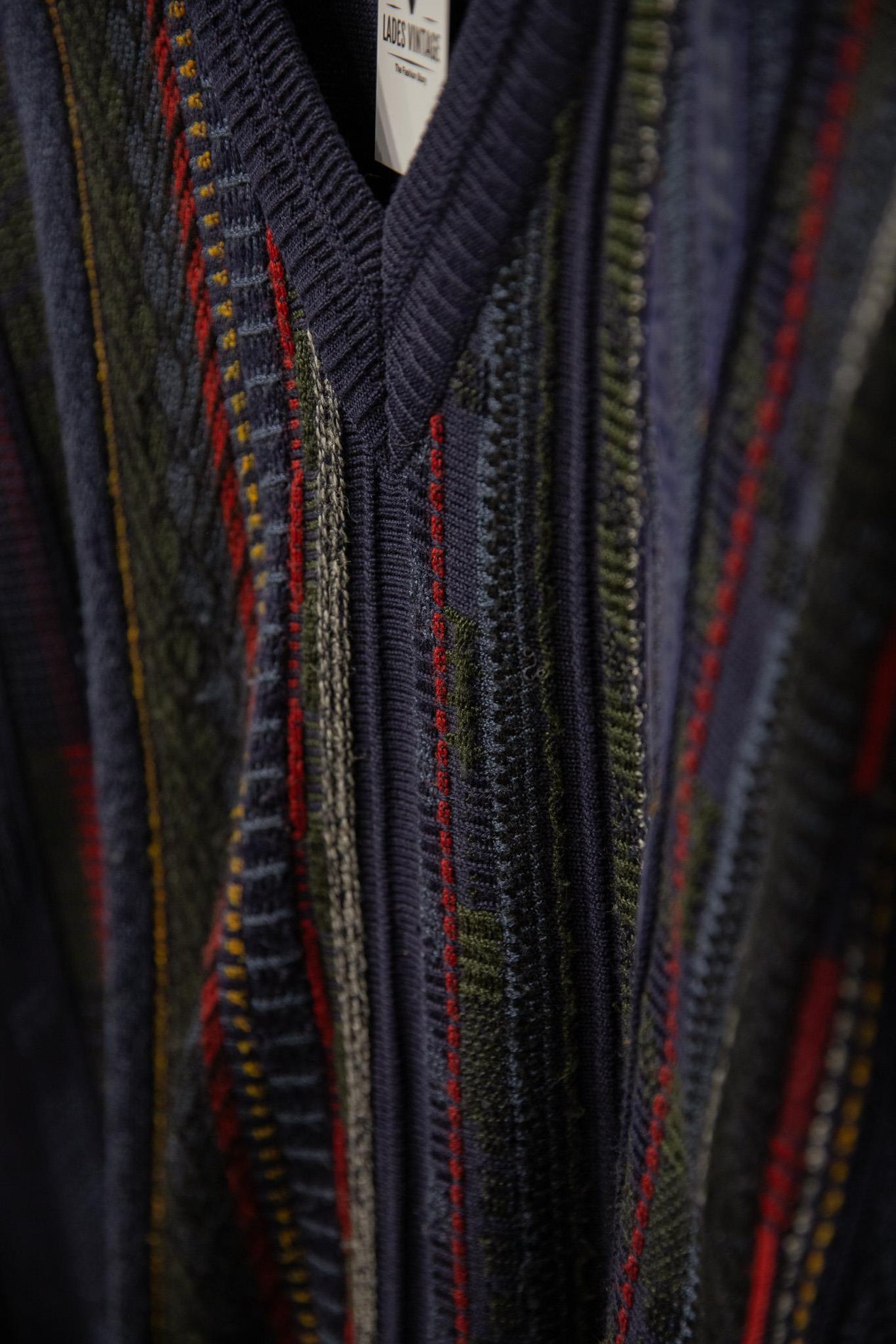 coogi style örme nakışlı kazak