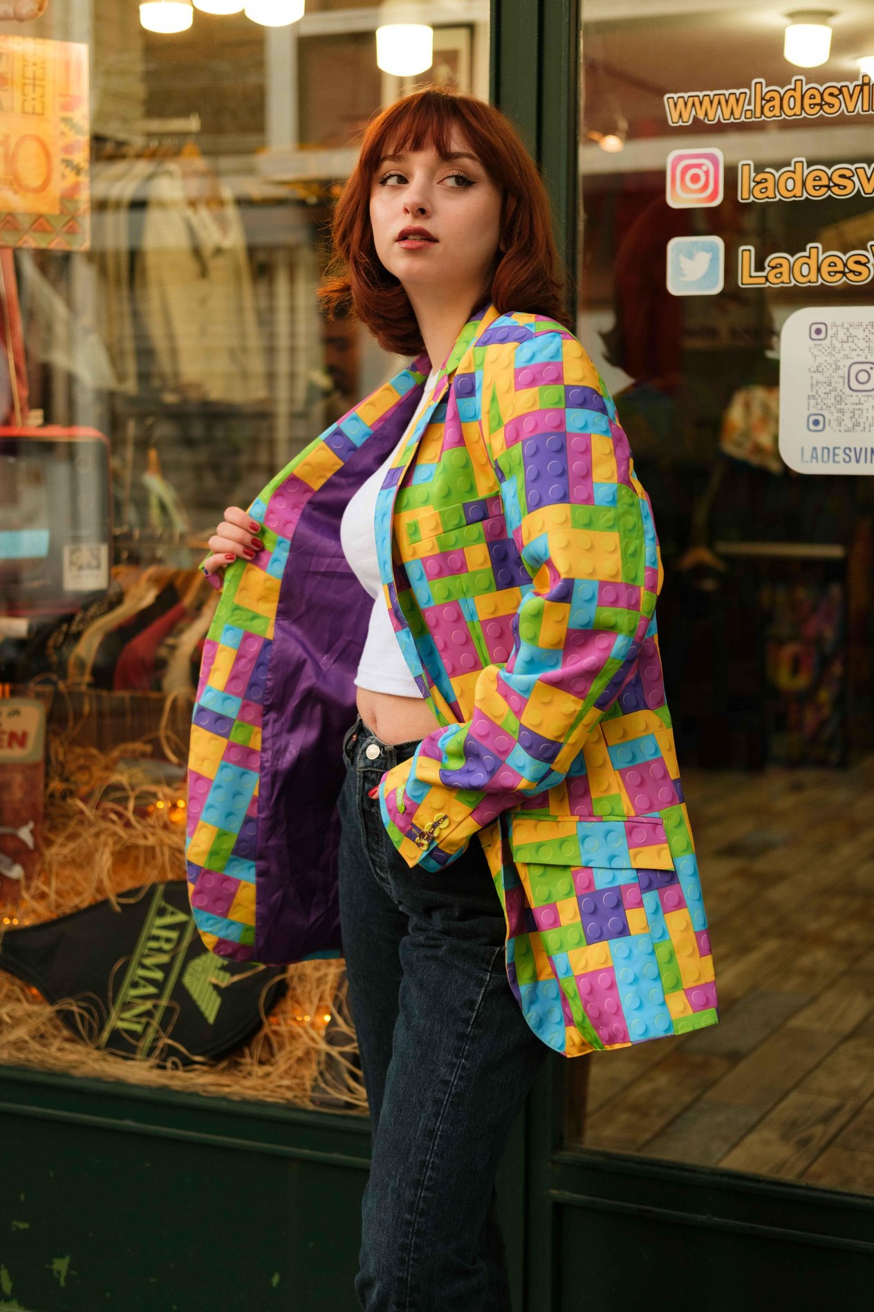 Funny Suits Model Gökkuşağı Renk Kadın Ceket