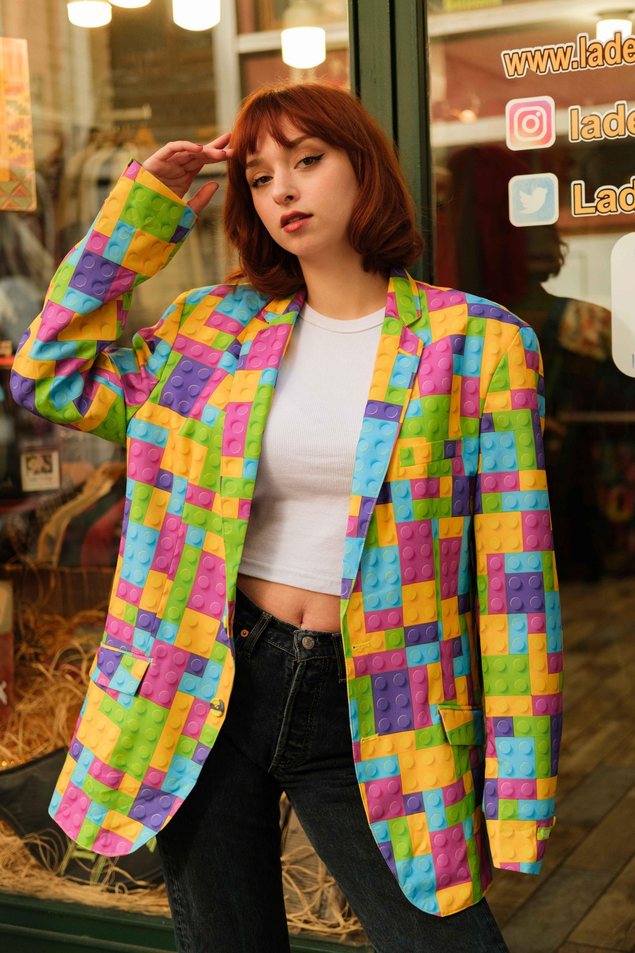 Funny Suits Model Gökkuşağı Renk Kadın Ceket