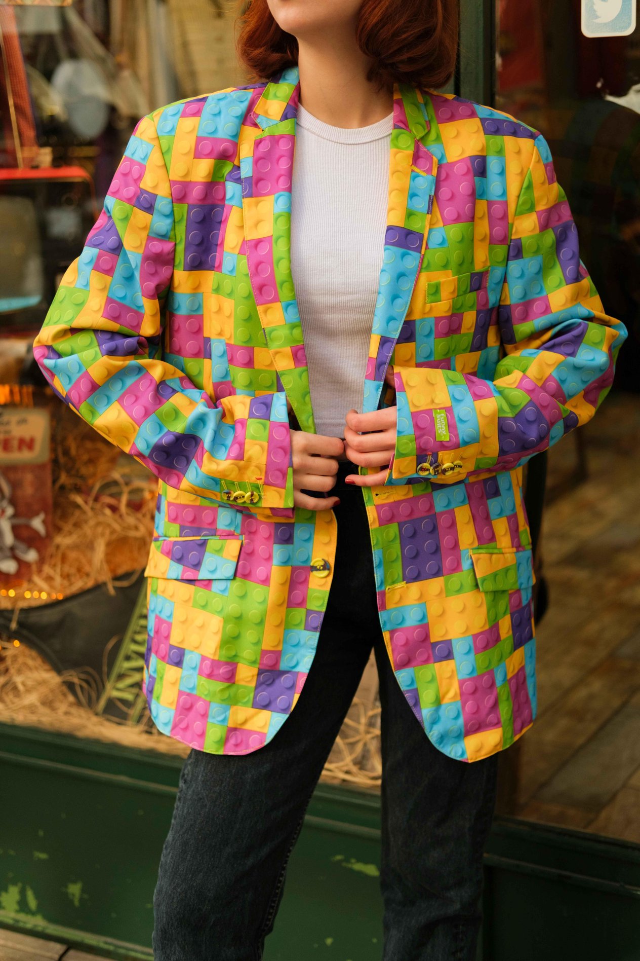 Funny Suits Model Gökkuşağı Renk Kadın Ceket