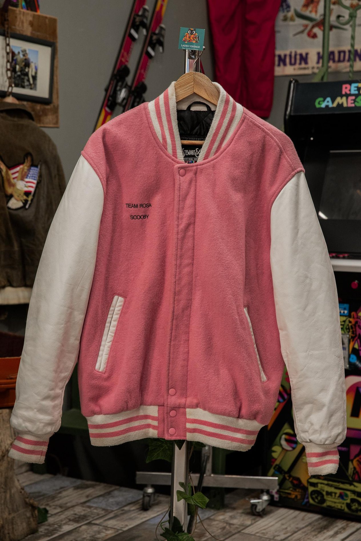 ORIGINAL American 1977 Deri Kolej Ceket