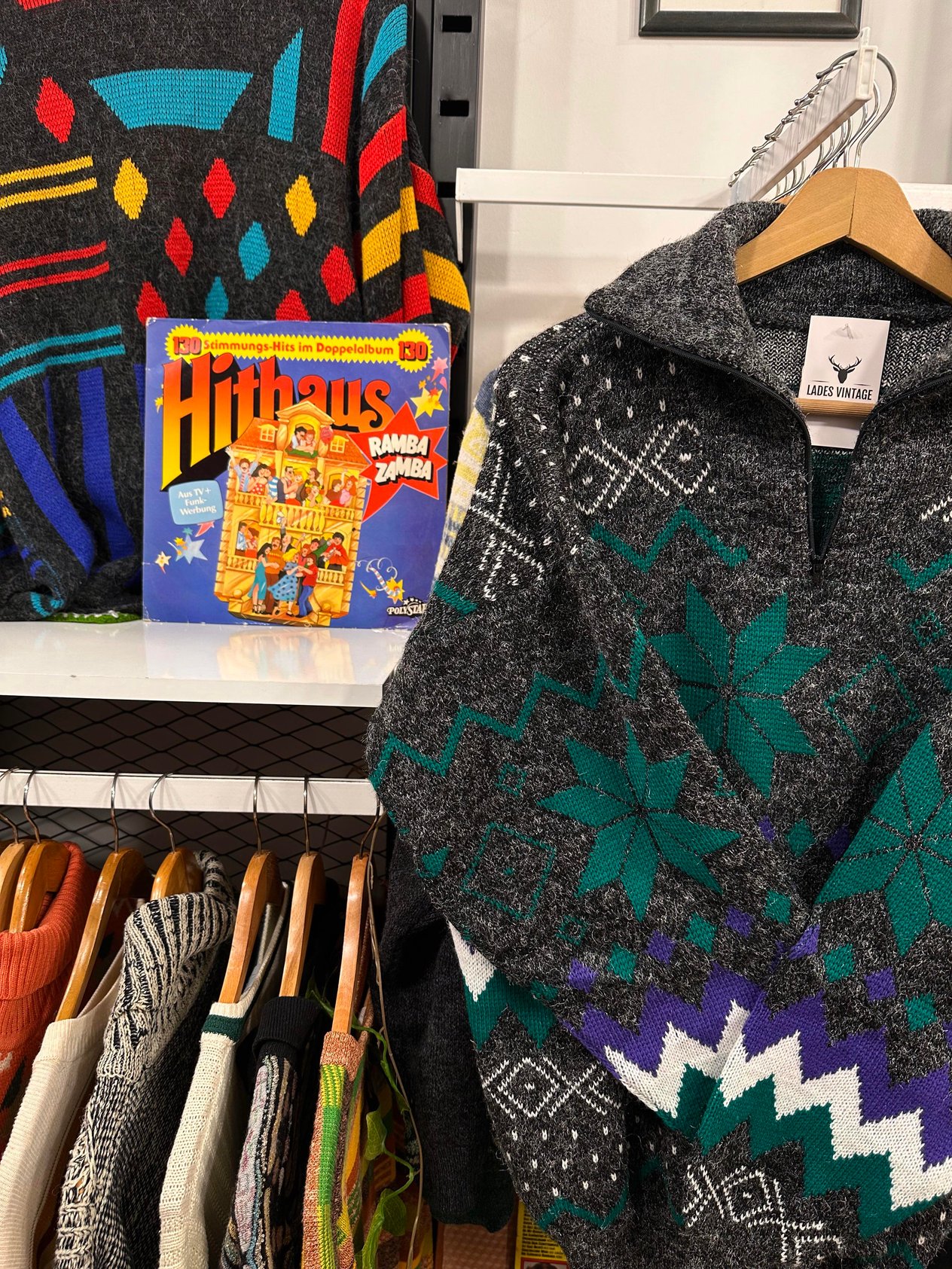 Vintage 90's Yün Unisex Boğazlı Kazak