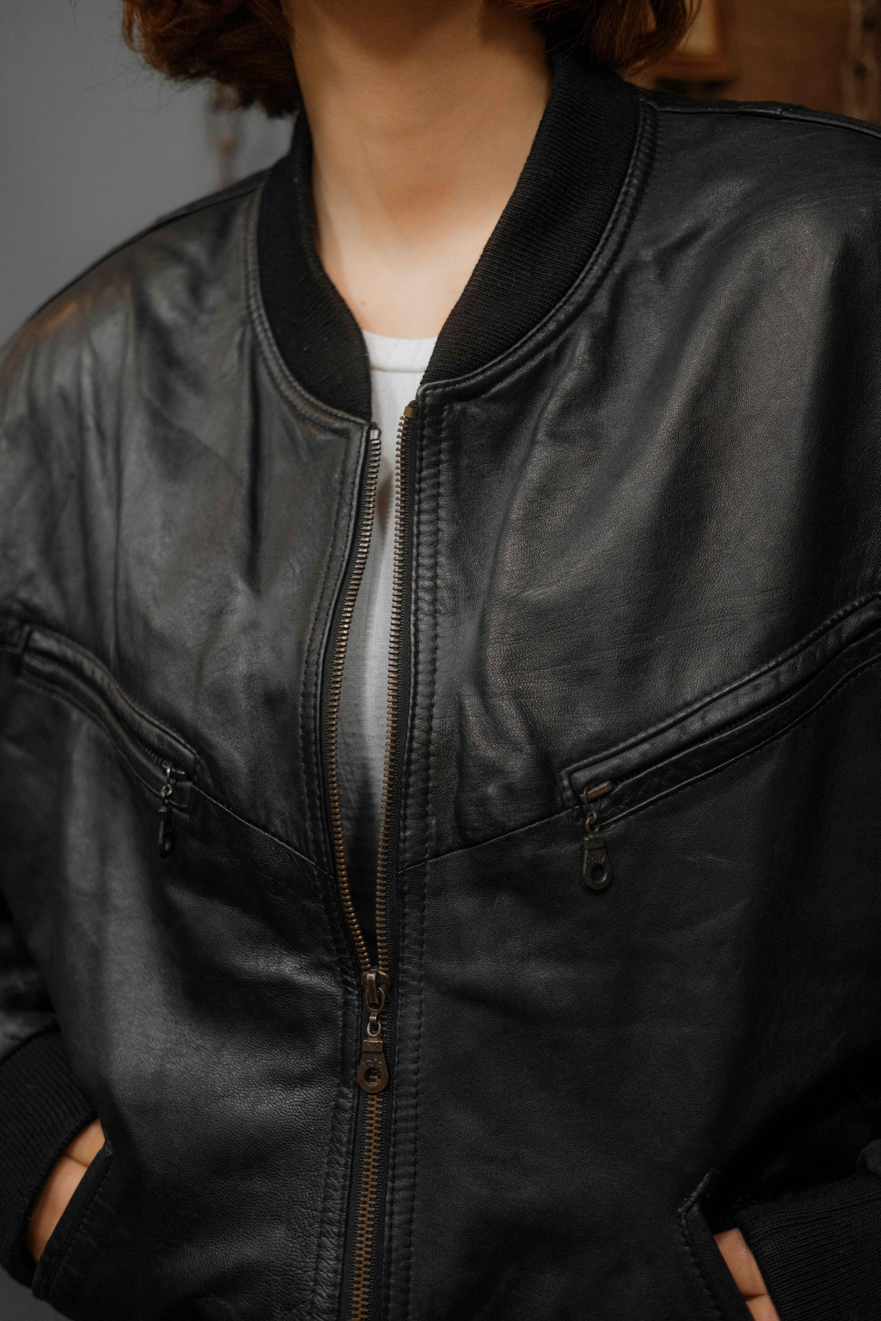 VİNTAGE UNİSEX BOMBER CEKET