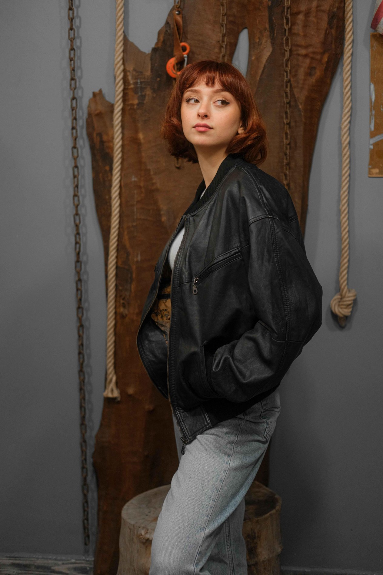 VİNTAGE UNİSEX BOMBER CEKET