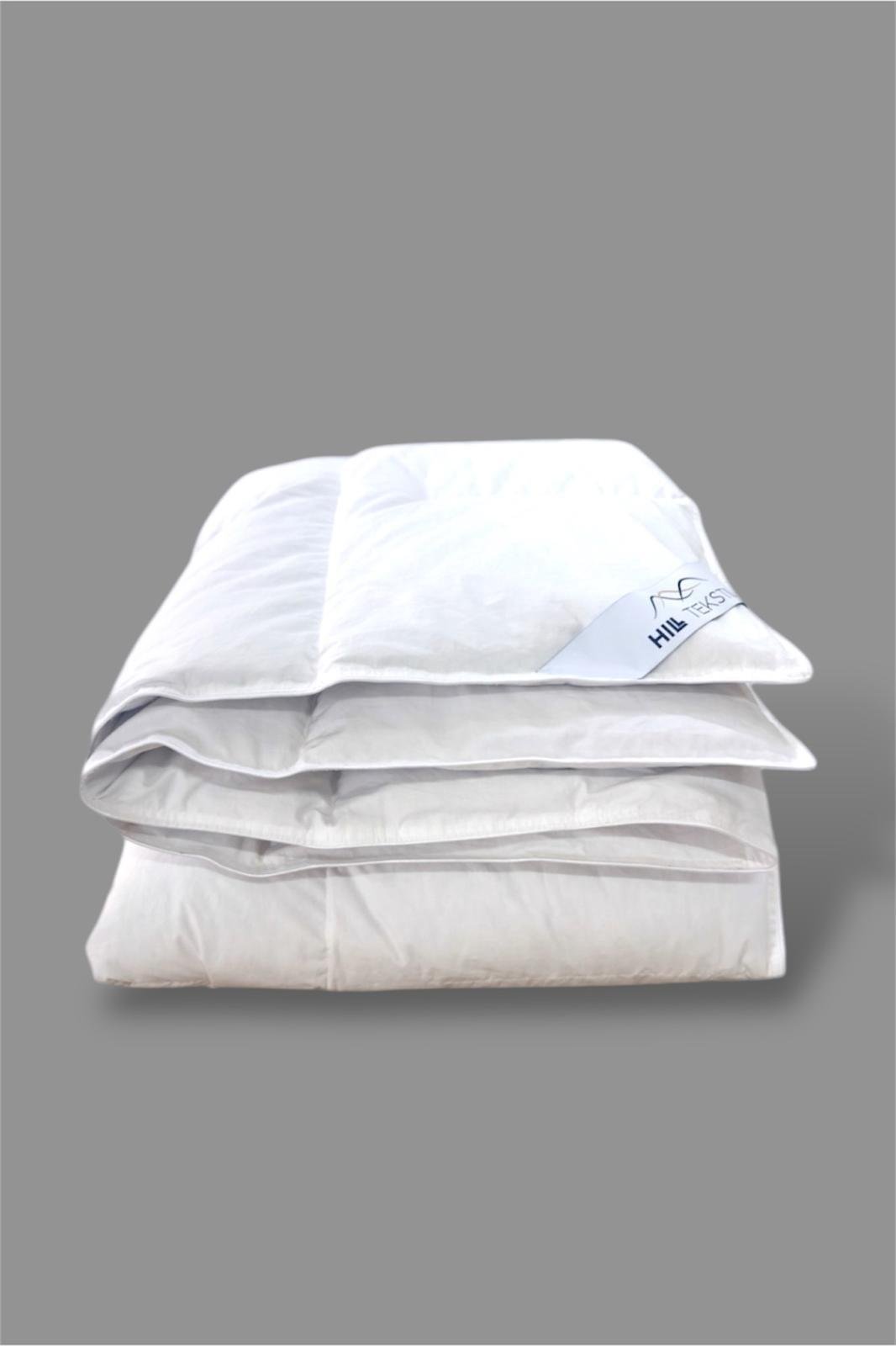 %100 KAZ TÜYÜ YORGAN SETİ TEK %20 GIDIK ÇİFT KİŞİLİK YORGAN 155X215 VE 1 ADET 50*70 KAZ TÜYÜ YASTIK