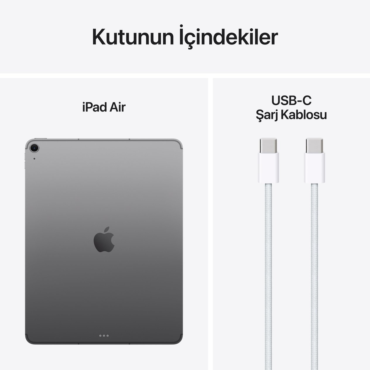 iPad Air M3 13'' Wi-Fi + Cellular 128GB Uzay Grisi MCJ14TU/A
