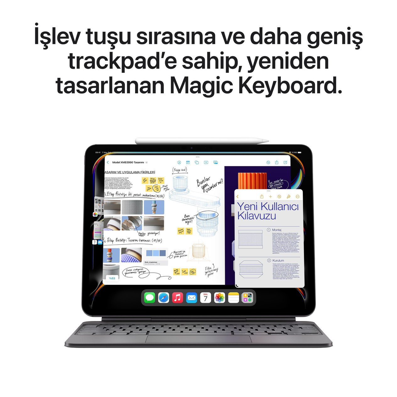 iPad Pro 13'' M4 Wi-Fi + Cellular 256GB Standart Cam Gümüş MVXT3TU/A