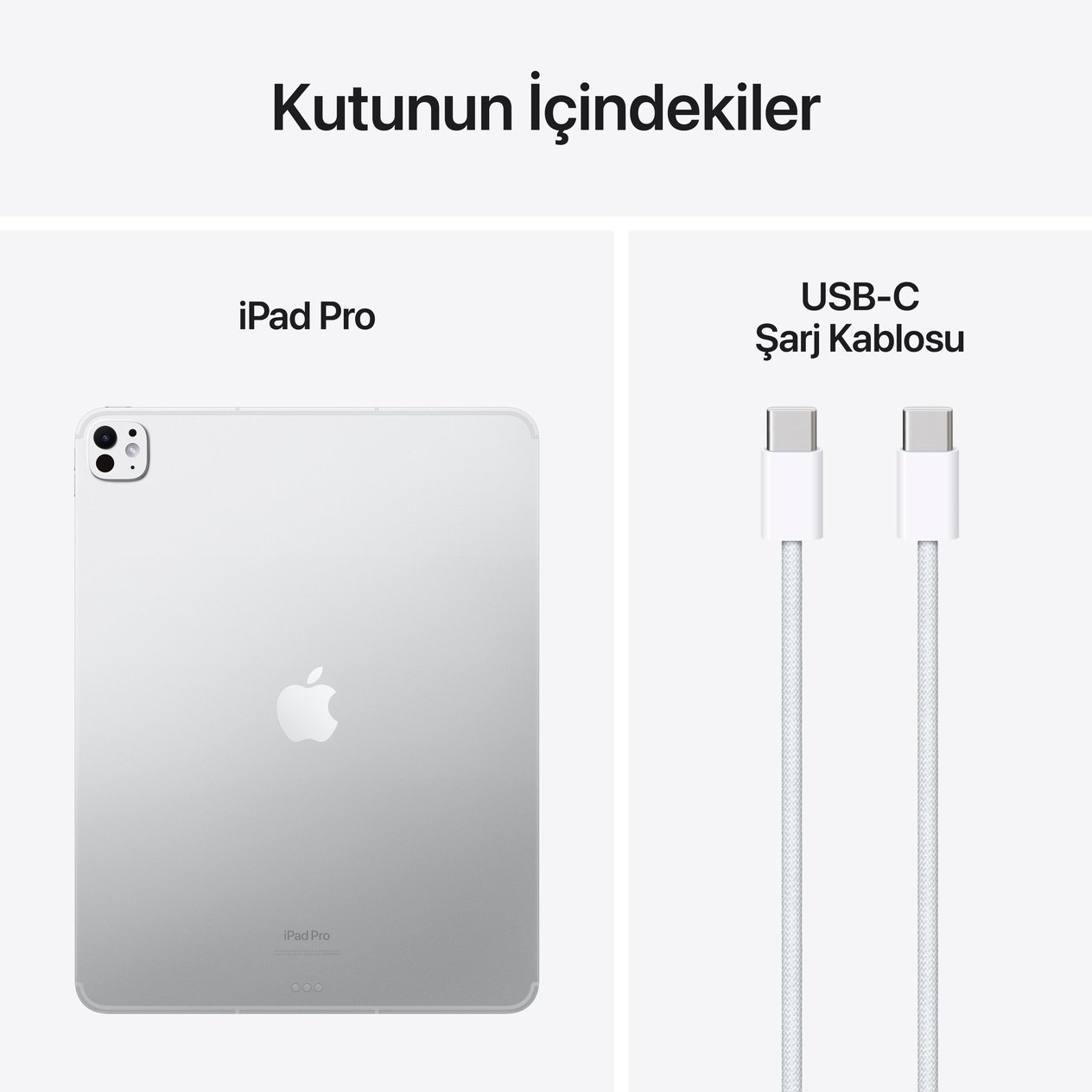iPad Pro 13'' M4 Wi-Fi + Cellular 256GB Standart Cam Gümüş MVXT3TU/A
