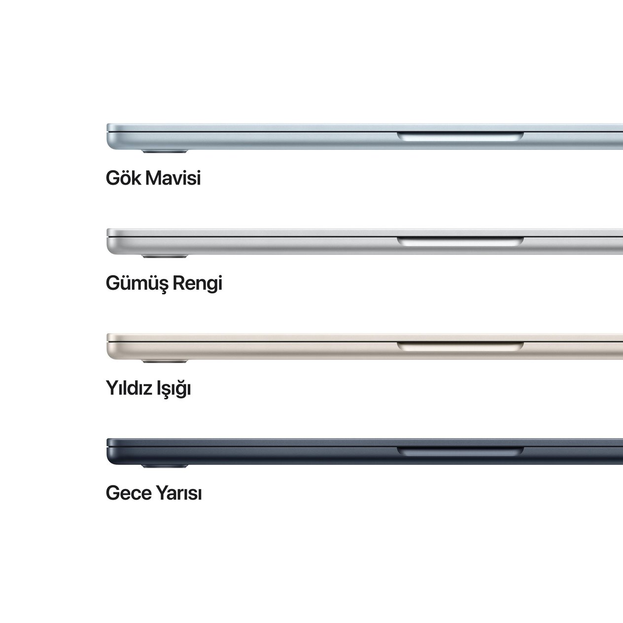 MacBook Air 13'' 10-Core CPU 8-Core GPU Apple M4 / 16GB / 256GB SSD / Gümüş MW0W3TU/A