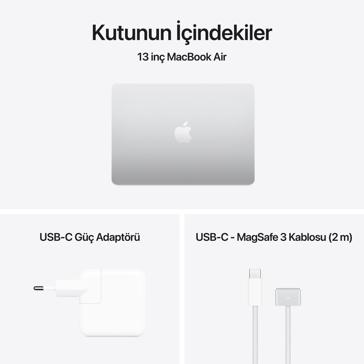 MacBook Air 13'' 10-Core CPU 8-Core GPU Apple M4 / 16GB / 256GB SSD / Gümüş MW0W3TU/A