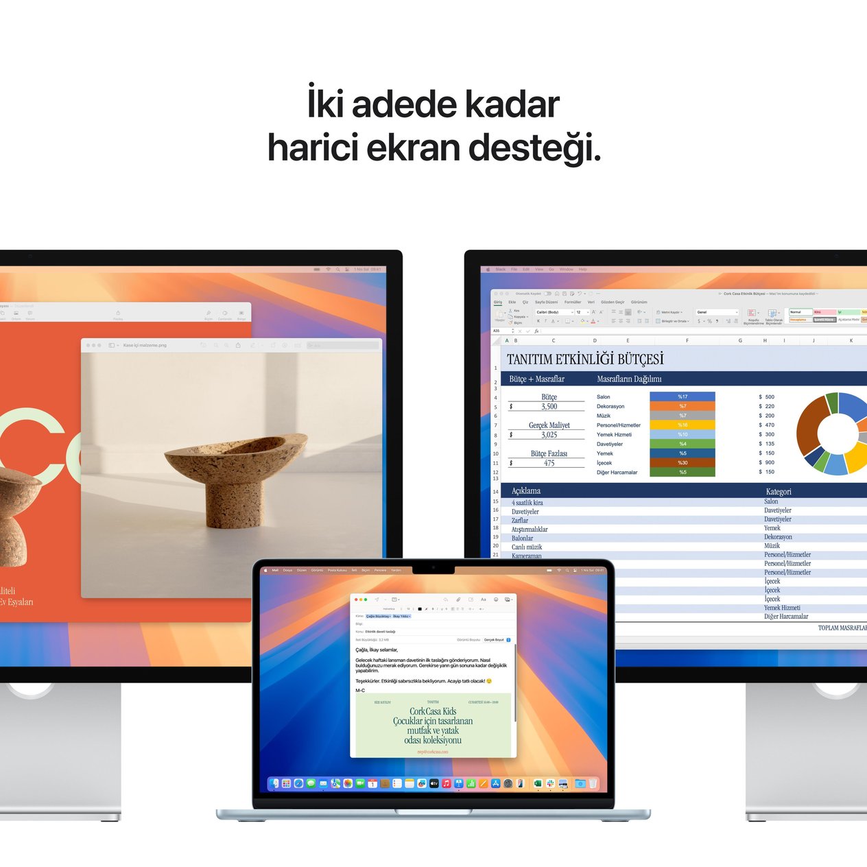MacBook Air 13'' 10-Core CPU 8-Core GPU Apple M4 / 16GB / 256GB SSD / Yıldız Işığı MW0Y3TU/A