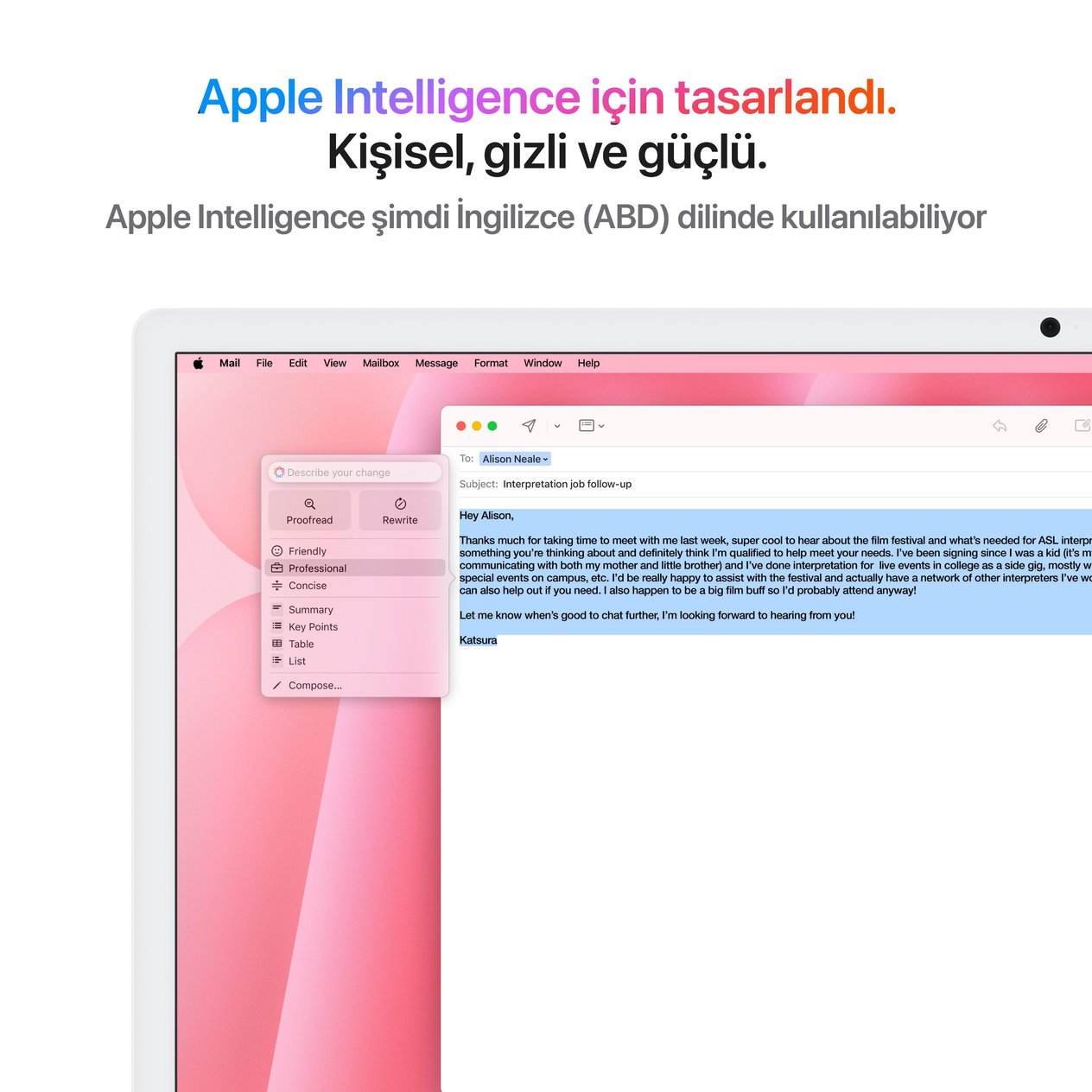 iMac 24'' Retina 4.5K Apple M4 / 10-Core CPU 10-Core GPU / 16GB / 256GB SSD / Pembe MWV43TU/A