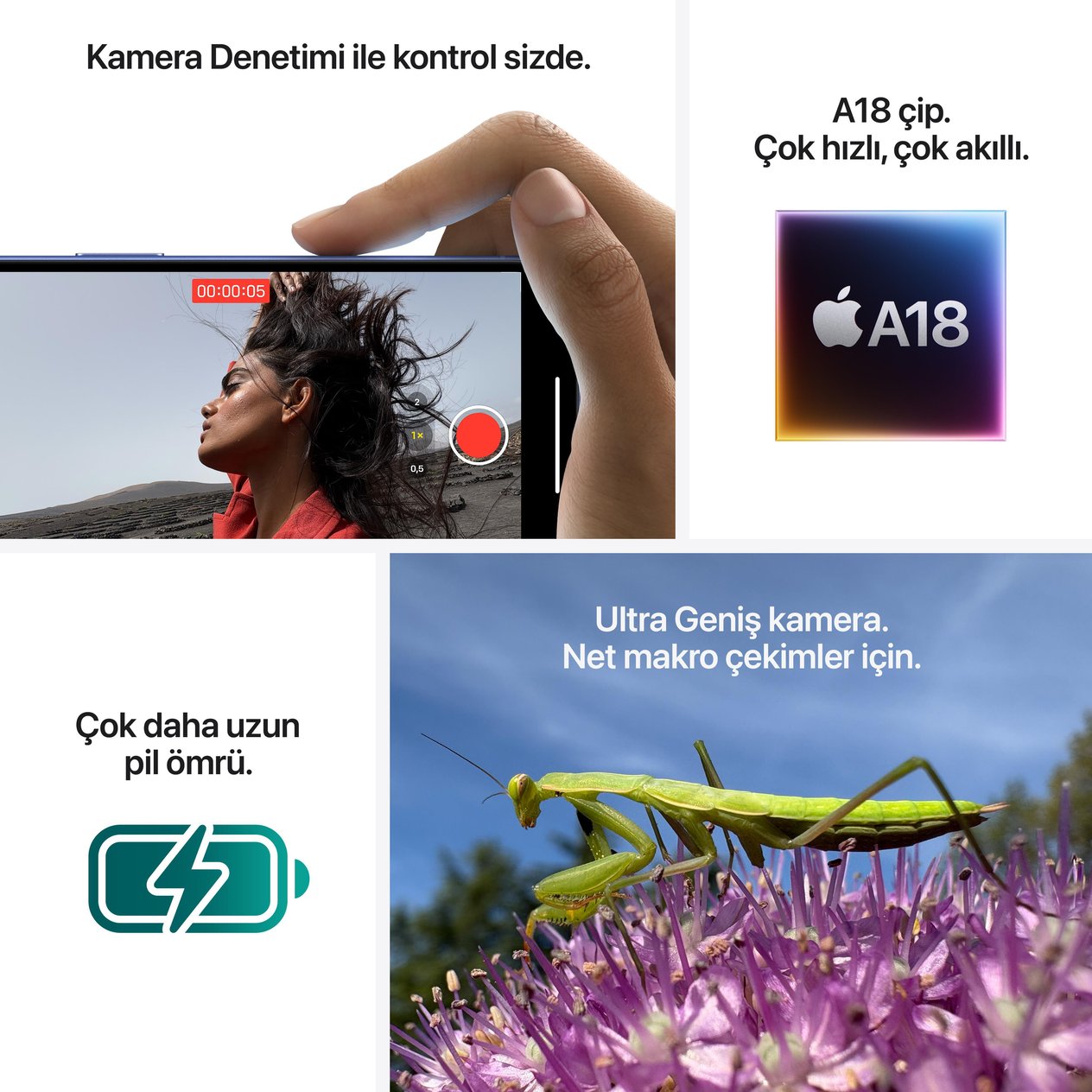 iPhone 16 128GB Deniz Mavisi