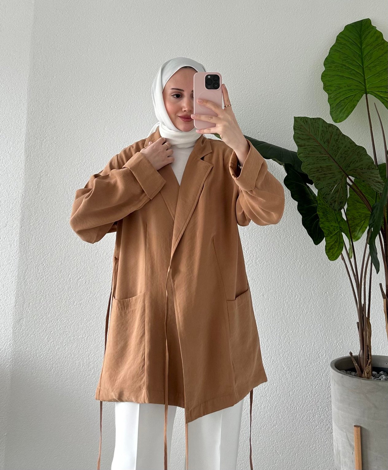BAĞLAMA DETAYLI TENSEL KAP