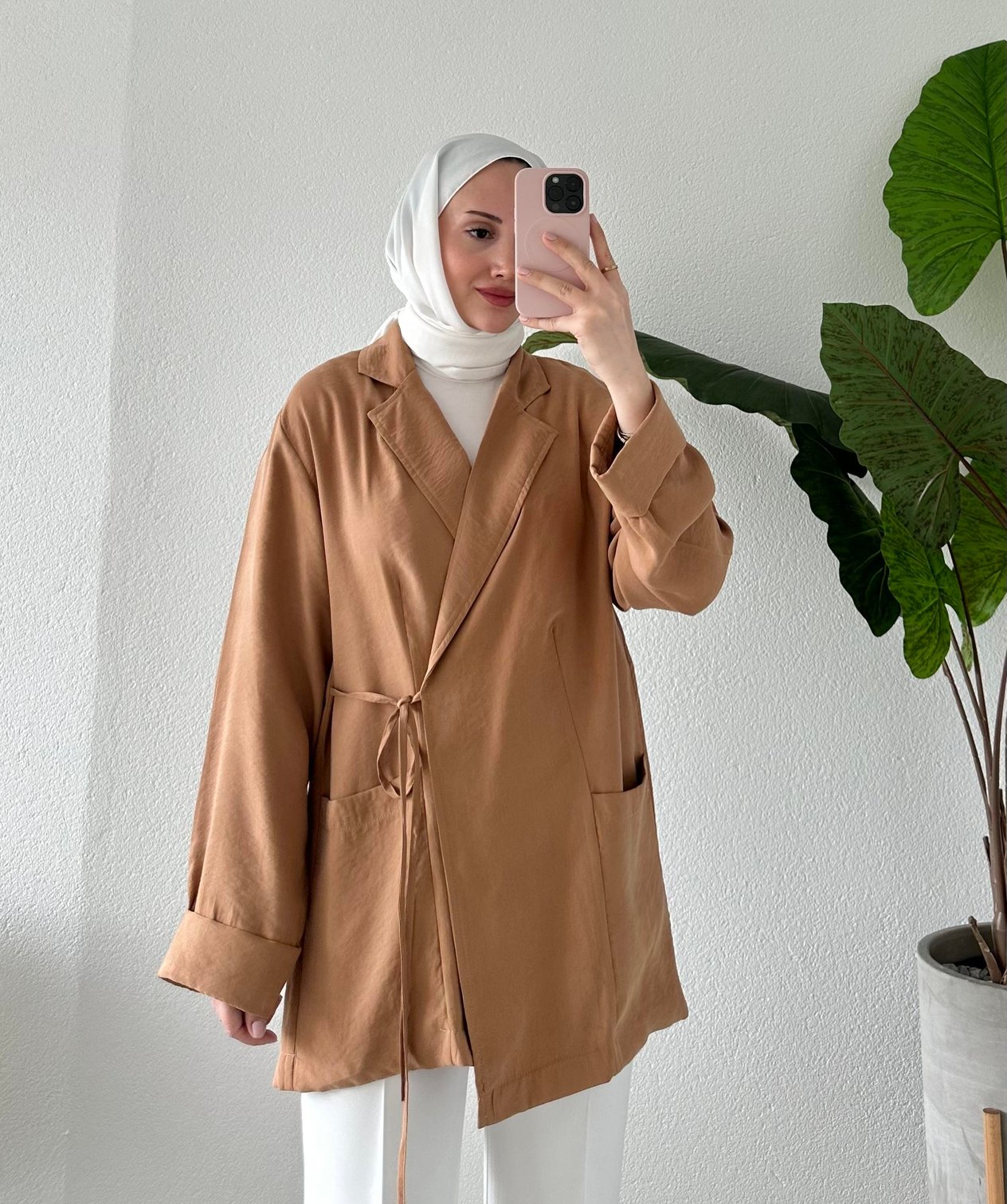 BAĞLAMA DETAYLI TENSEL KAP