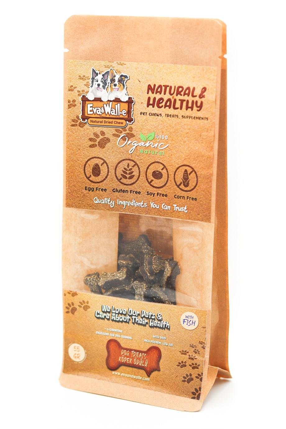 Köpek Ödül Maması  Balıklı Köpek Ödülü L-Karnitin Destekli 55-60 g