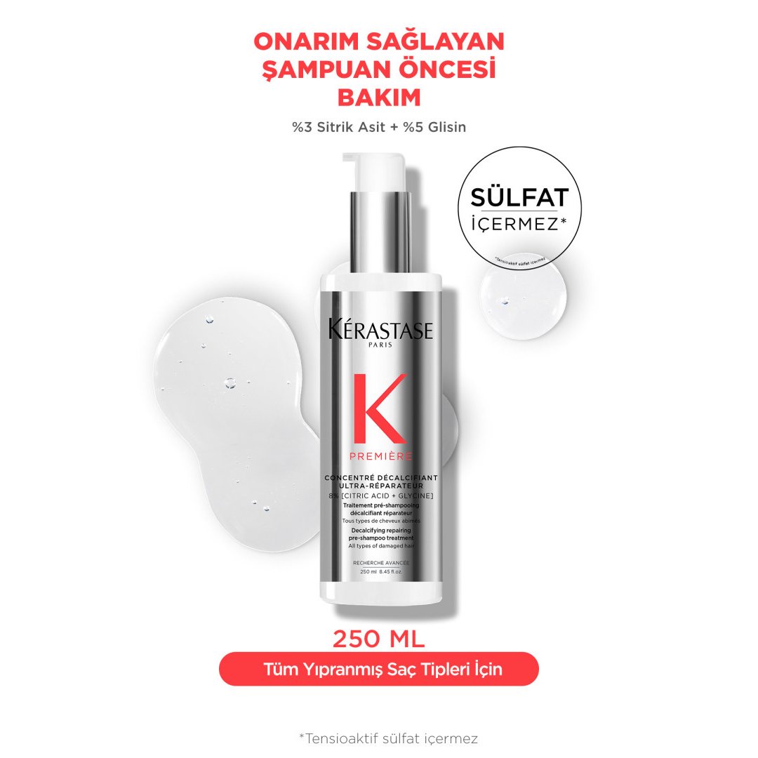 Kerastase Premiere Concentre Decalcifiant Ultra-Reparateur Onarım Sağlayan Şampuan Öncesi Bakım 250ml