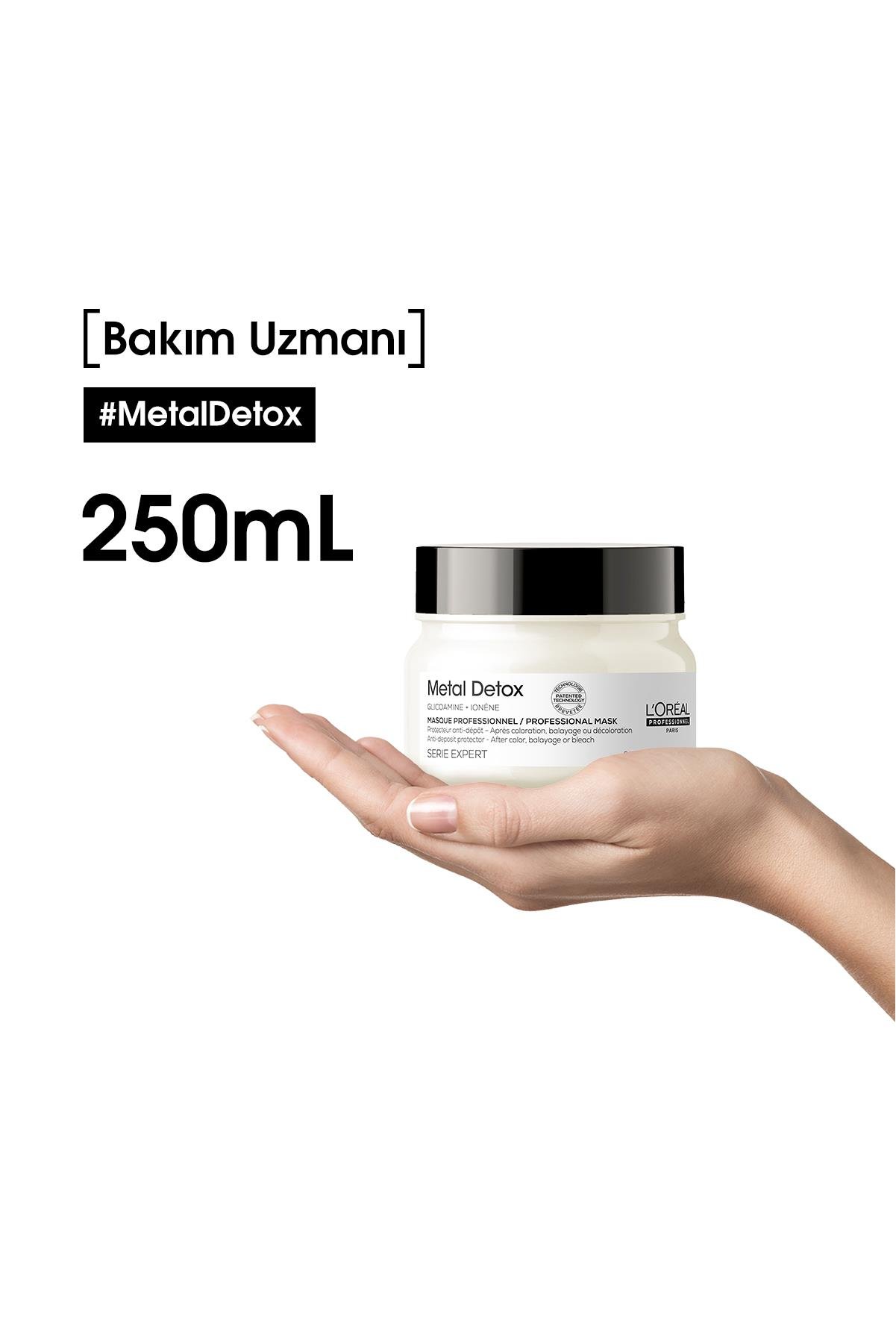 L'Oreal Professionnel Serie Expert Metal Detox Renkli ve Açıcı ile İşlem Görmüş Saçlar İçin Metal Karşıtı Koruyucu Maske 250ml