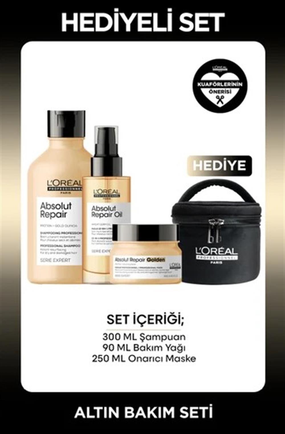 L'oreal Professionnel Serie Expert Profesyonellerin Altın Bakım Seti, Absolut Repair