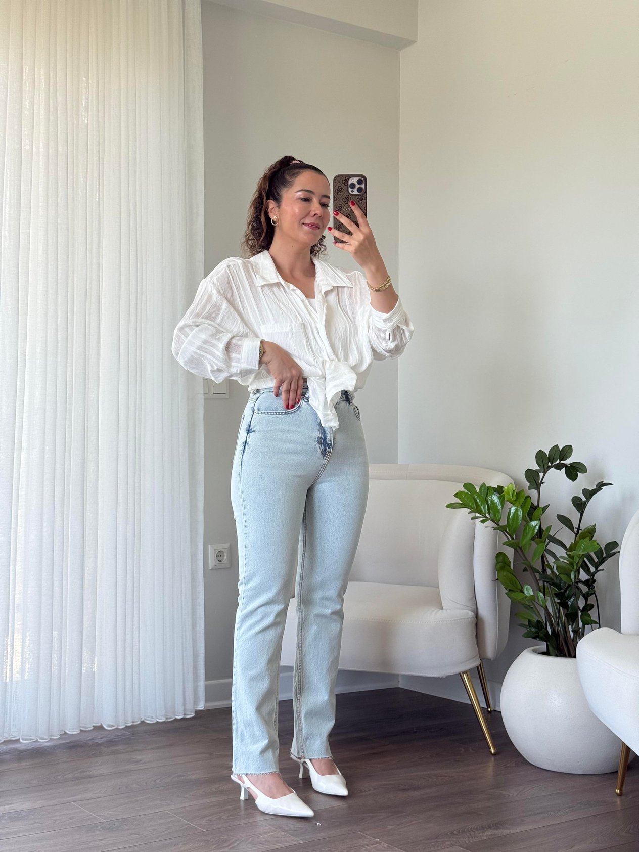 Zr Likralı Boy Fit Jean Kar Yıkama