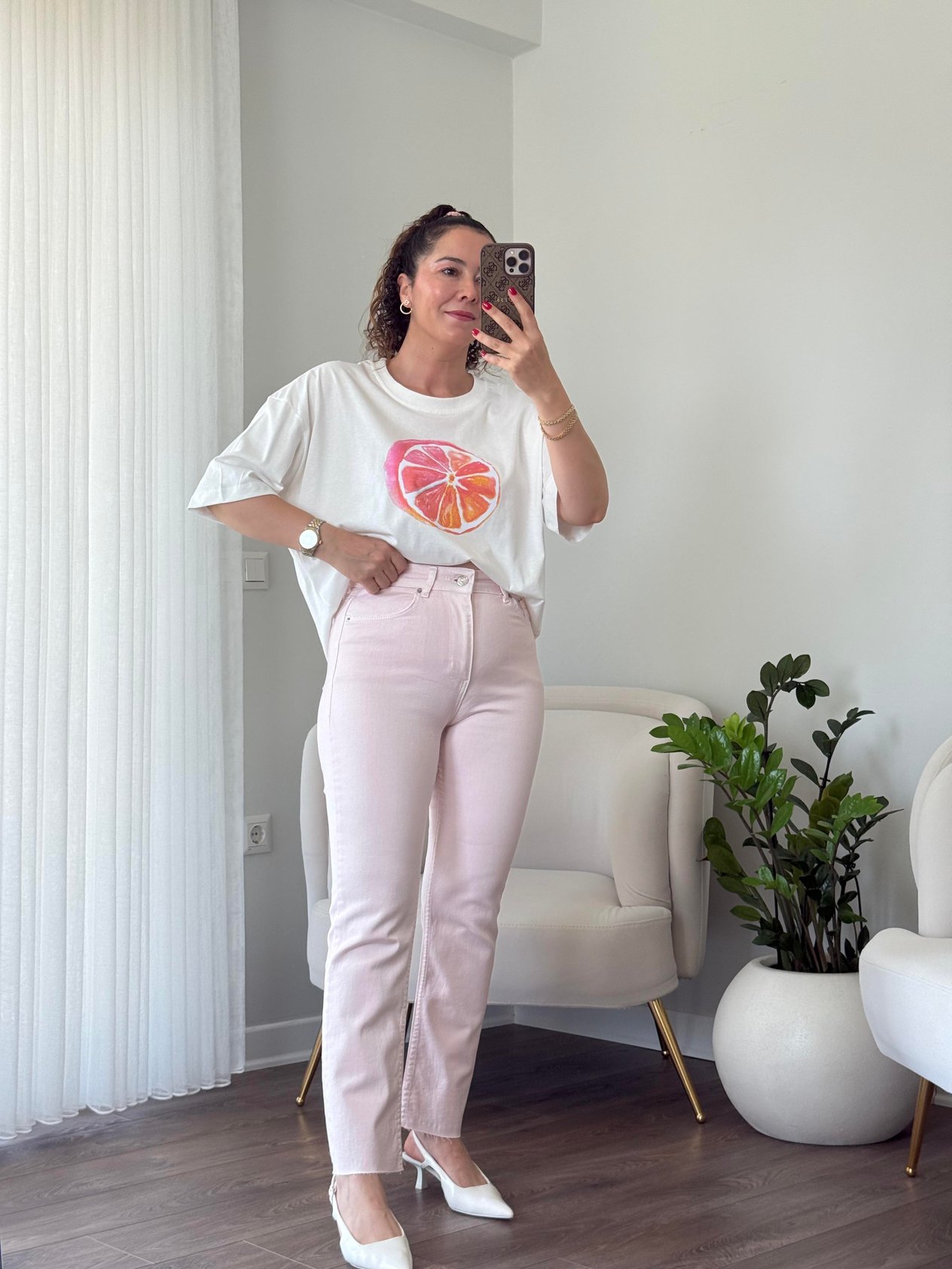 Zr Likralı Boy Fit Jean Pembe
