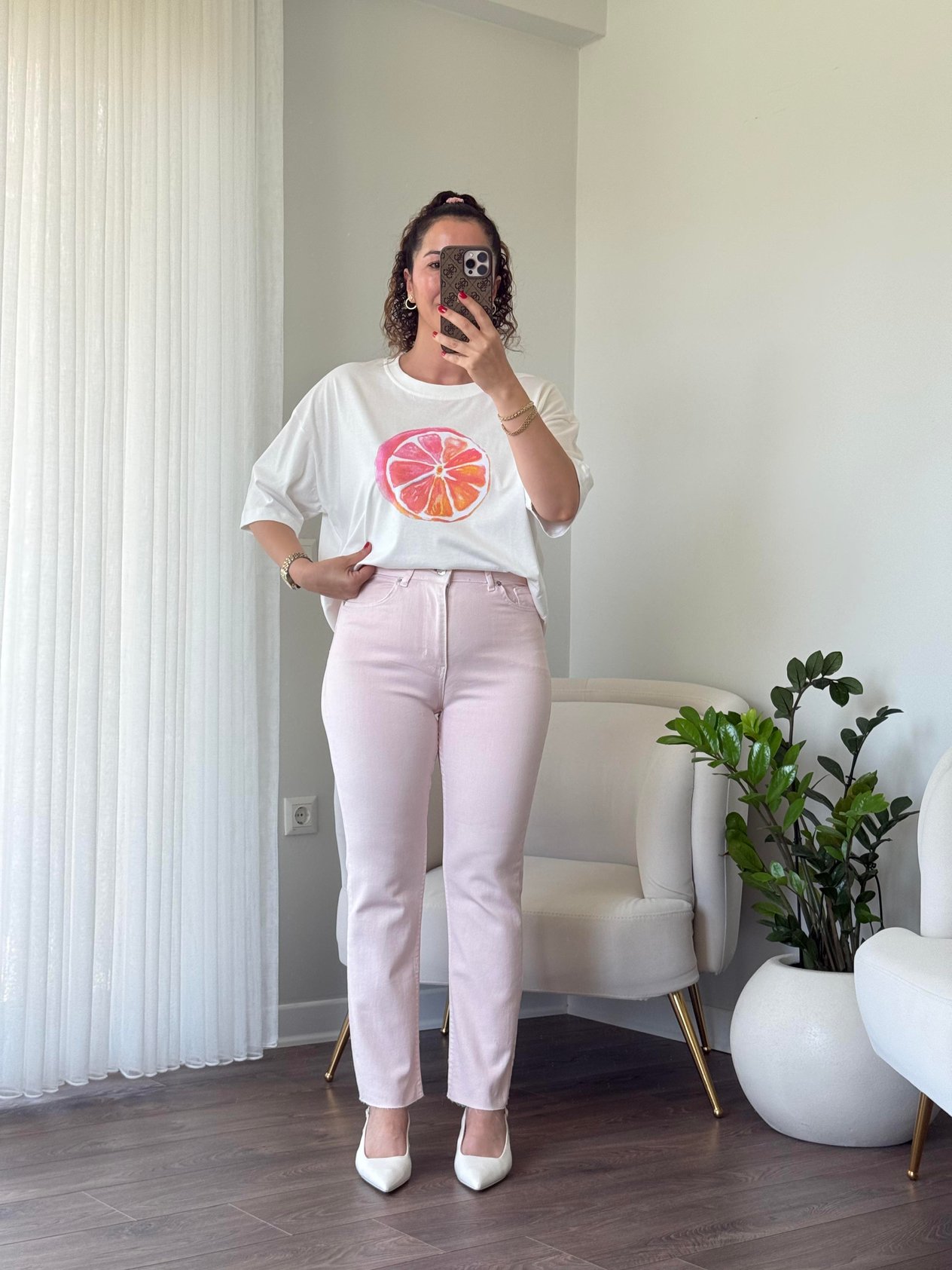 Zr Likralı Boy Fit Jean Pembe