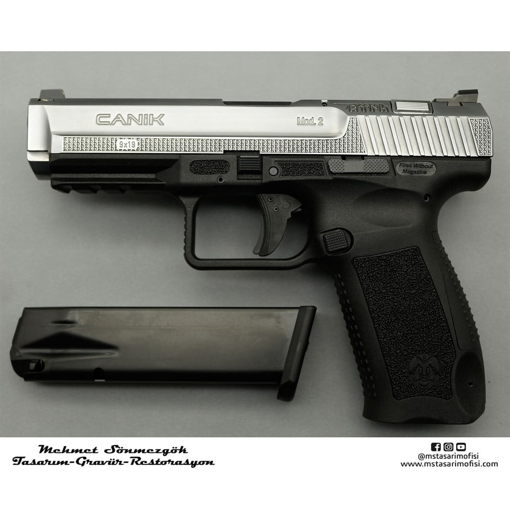Canik TP9 Gravür // Göktürk Logo,Kurt Kafası,Teşkilatı Mahsusa (3D)