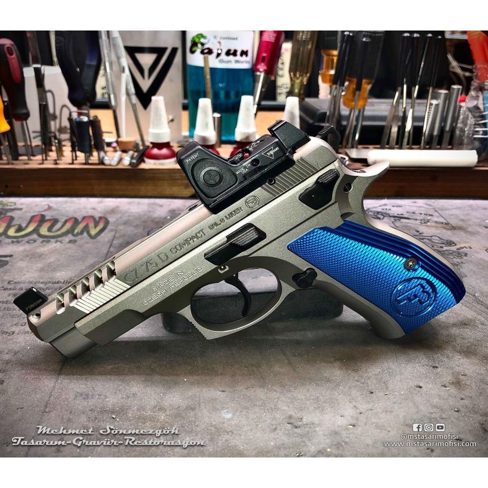 CZ 75 Compact Modifiye // Özel Modifiye,Sarı Titanyum