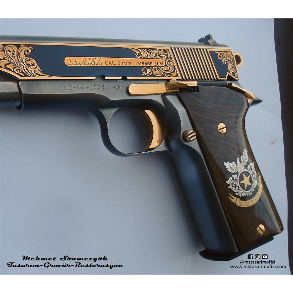Llama 9mm Gravür // Kartallı Özel Tasarım