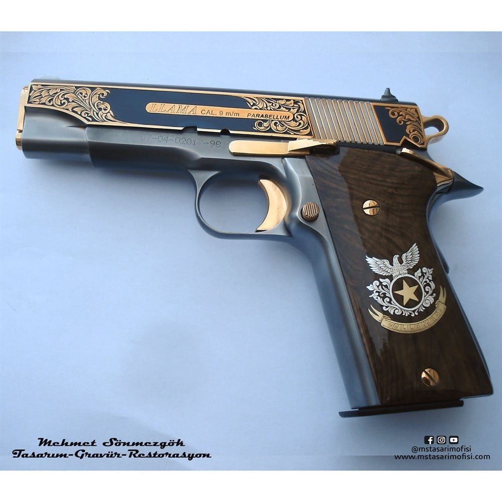 Llama 9mm Gravür // Kartallı Özel Tasarım