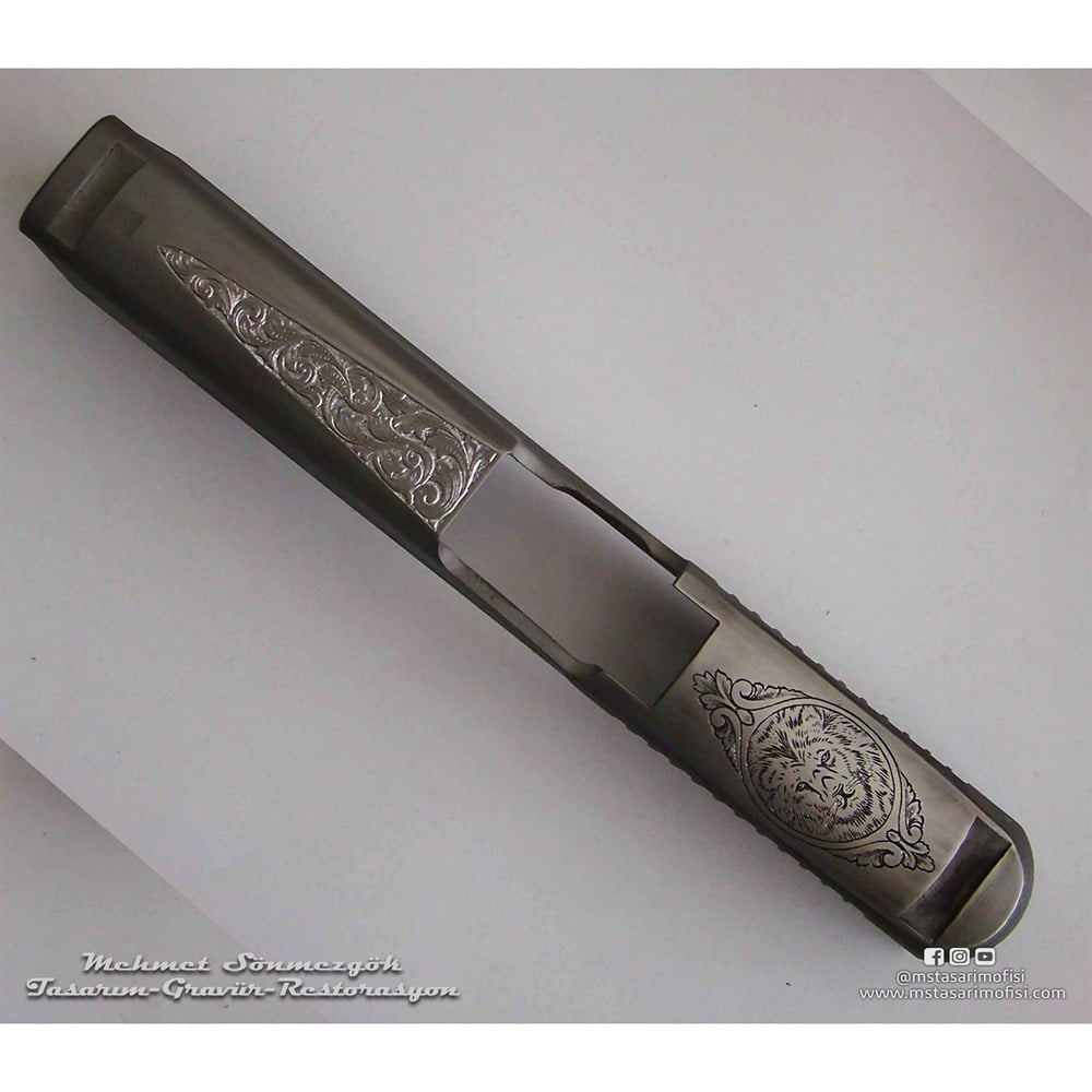 Sig Sauer P226 Gravür // Yanaklar Gravür,Arslan Logolu
