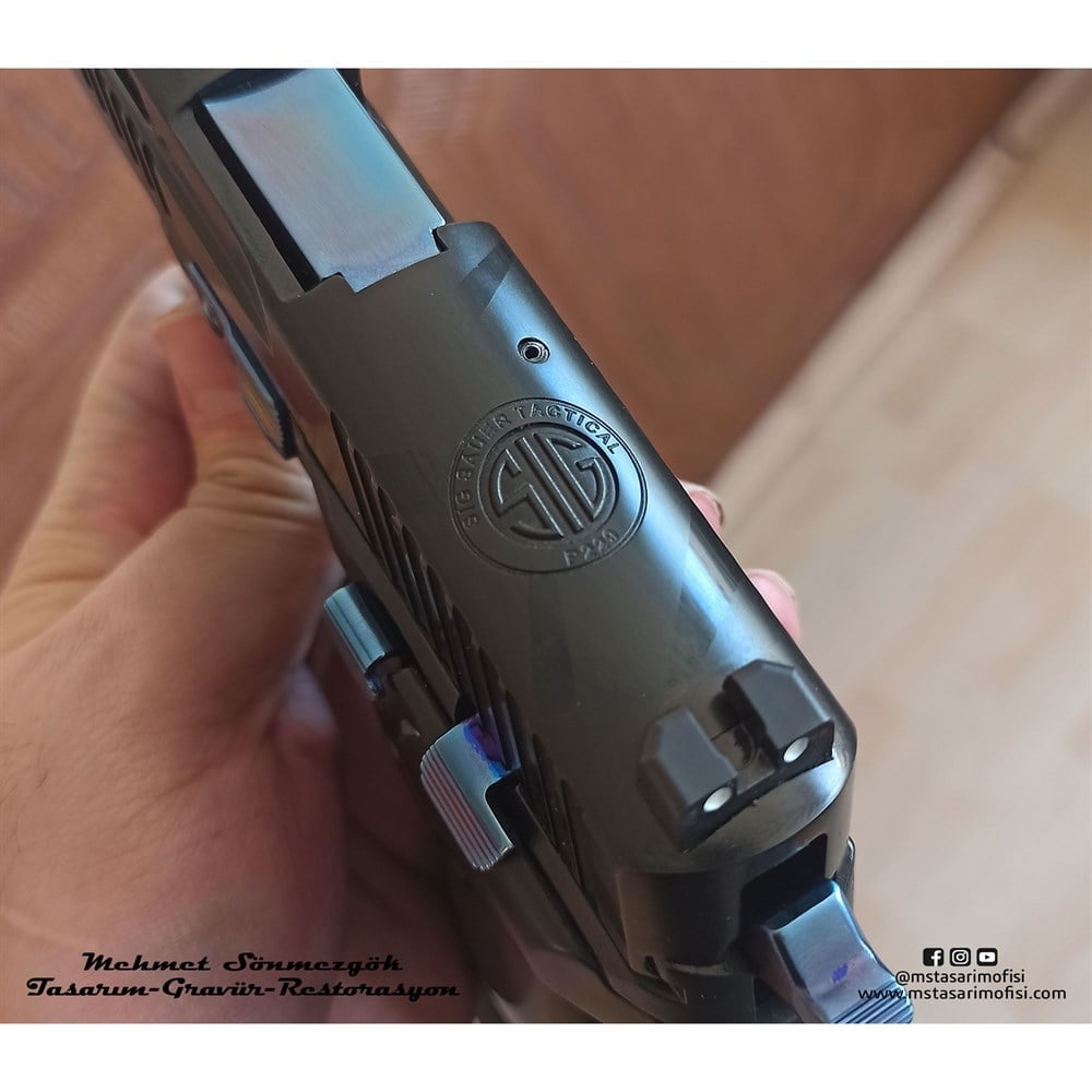 Sig Sauer P226 Modifiye // Mermi Delikli,3D Markalamalı Özel Tasarım