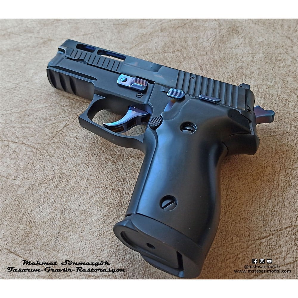 Sig Sauer P226 Modifiye // Mermi Delikli,3D Markalamalı Özel Tasarım