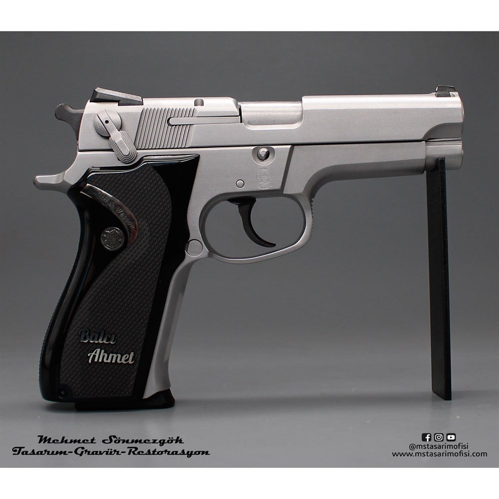 Smith & Wesson 5906 Kaplama //  Beyaz Krom
