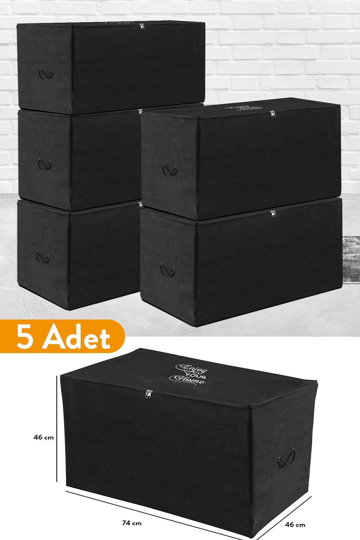 5 Adet - Büyük Boy Pembe Çizgili Hurç - 74 x 46 x 46 cm