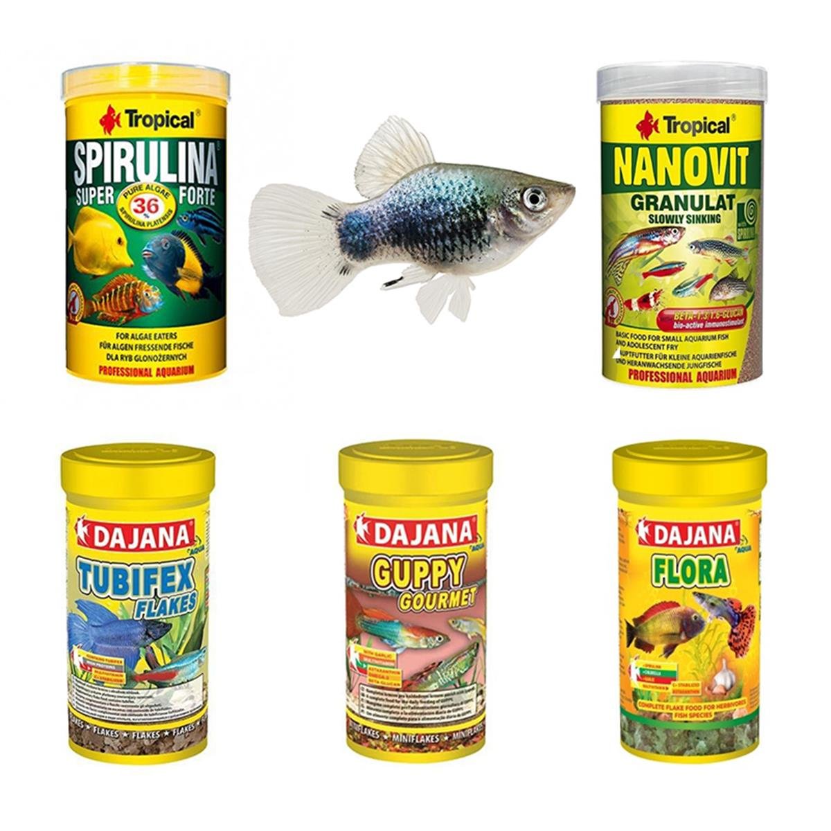 Canlı Doğuran Balıklarına Özel Yem Paketi (AÇIK YEM)Canlıdoğuranpaket