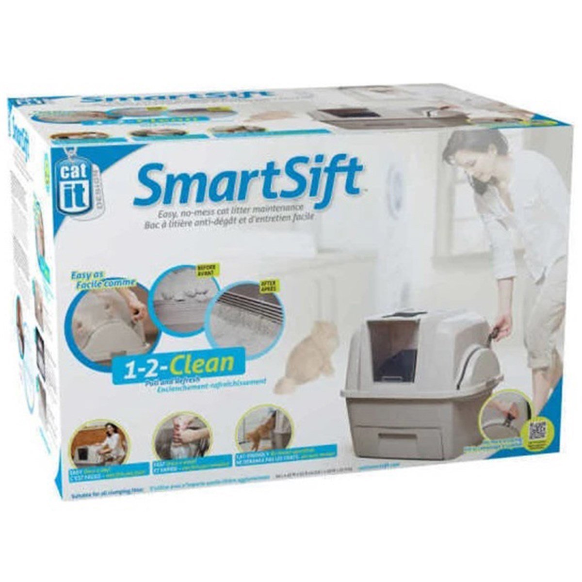 CATİT SMARTSİFT OTOMATİK ELEKLİ KEDİ TUVALET KABI 66X48X63 CM022517506851