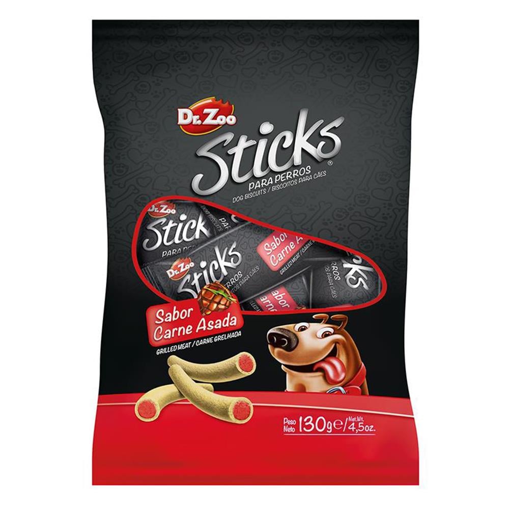 DR.ZOO MİNİ STİCKS IZGARA ETLİ KÖPEK ÖDÜLÜ 130GR7798182082695