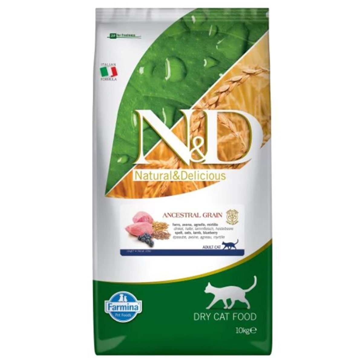 N&D DÜŞÜK TAHILLI KUZU ETLI YETIŞKIN KEDI MAMASI 10 KG8010276024923